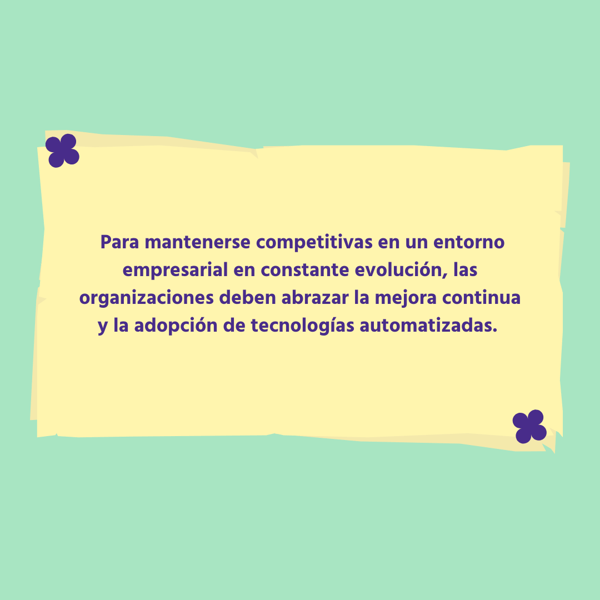 Para mantenerse competitivas en un entorno empresarial