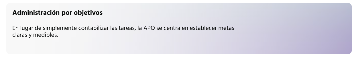 Administración por objetivos