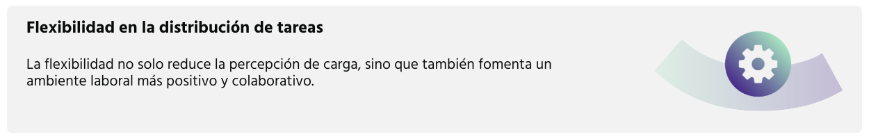 Flexibilidad en la distribución de tareas