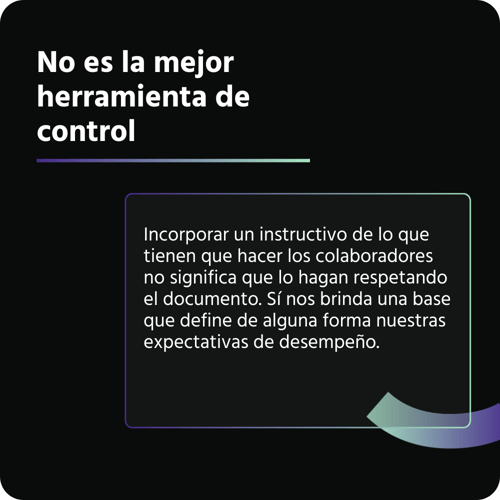 No es la mejor herramienta de control