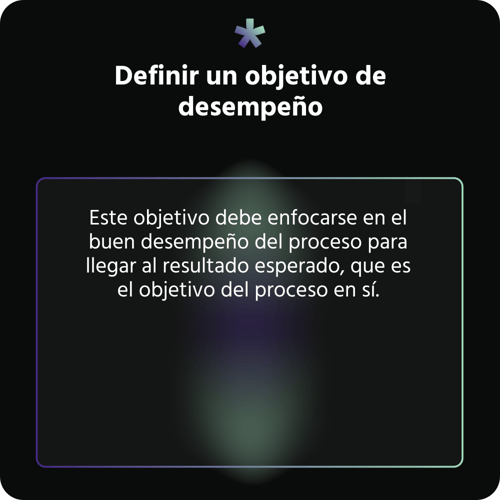 Definir un objetivo de desempeño