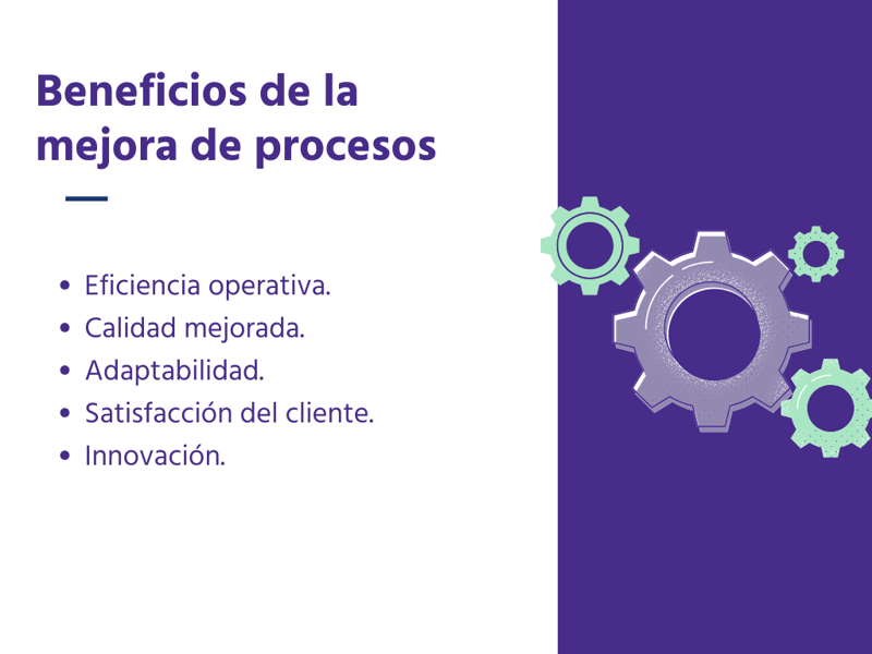 Beneficios de la mejora de procesos