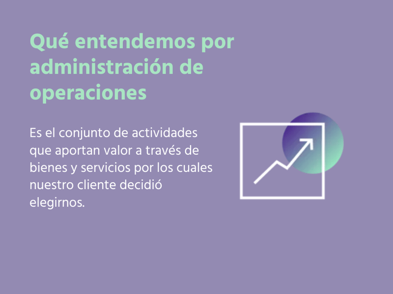 Qué es la administracion de operaciones