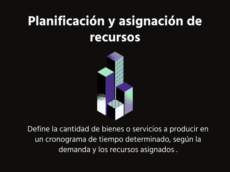 Planificación y asignación de recursos