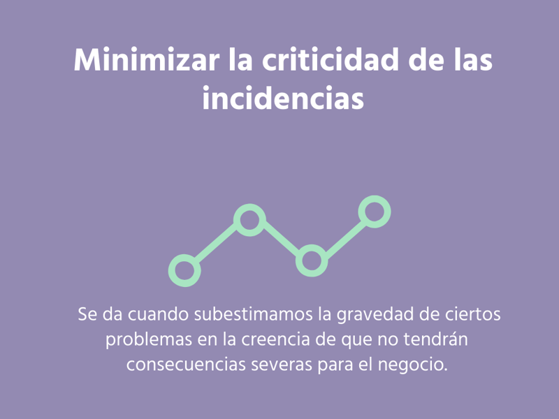 Minimizar la criticidad de las incidencias