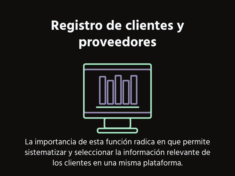 Registro de clientes y proveedores
