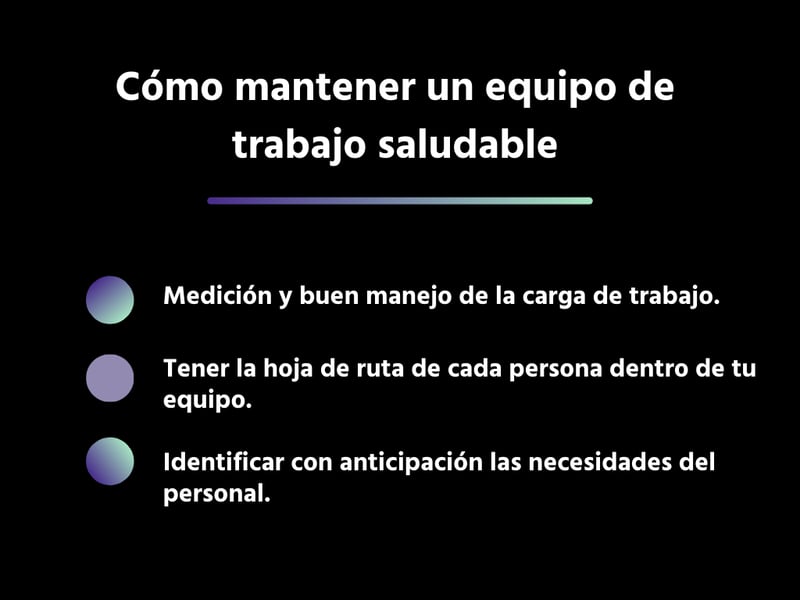 Cómo mantener un equipo de trabajo saludable