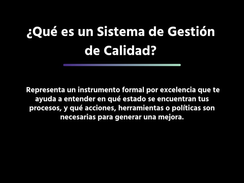 Qué es un sistema de gestión de calidad