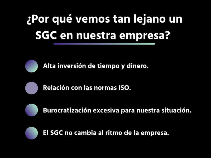 Prejuicios de implementar un sistema de gestión