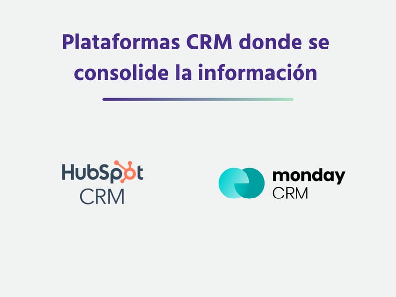 Plataformas CRM donde se consolide la información
