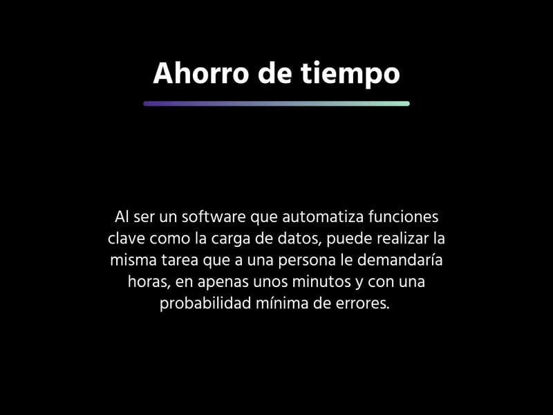 Ahorro de tiempo