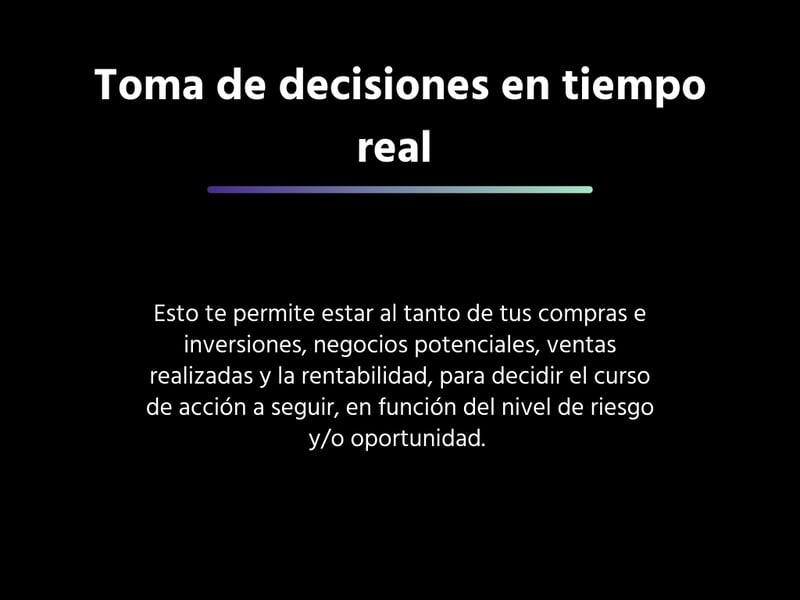 Toma de decisiones en tiempo real