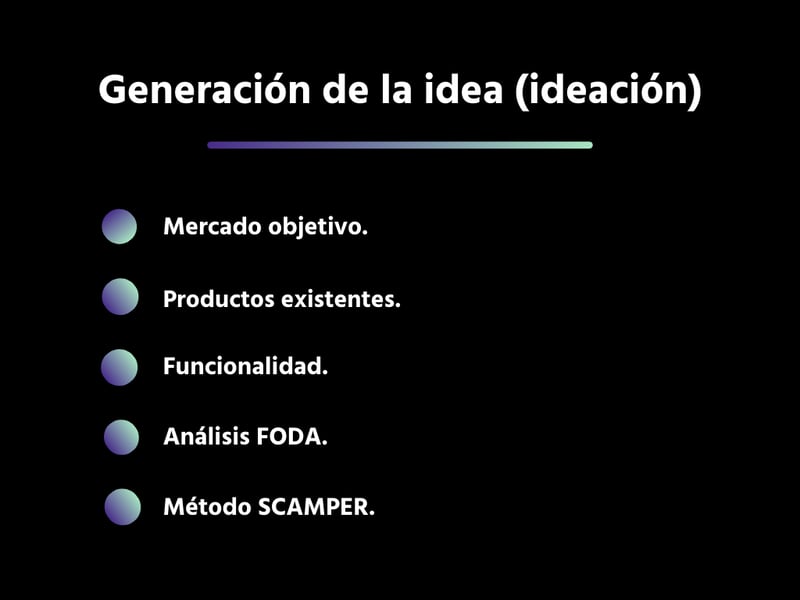 Generación de la idea