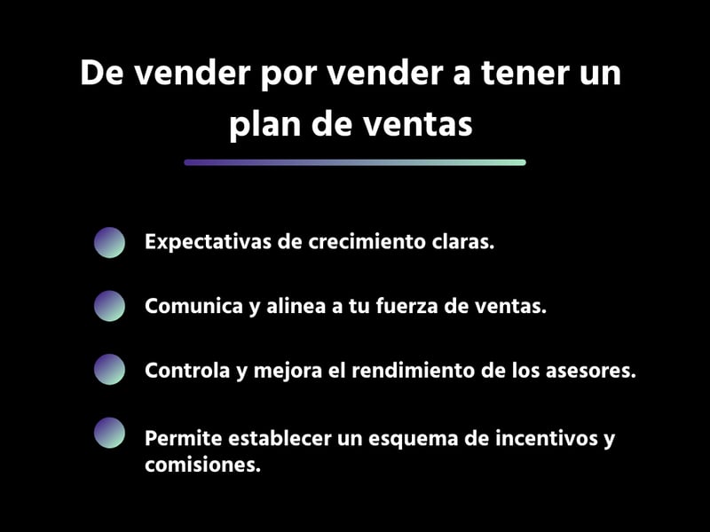 De vender por vender a tener un plan de ventas