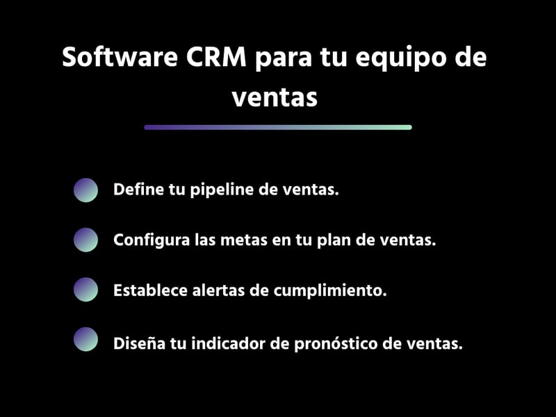 Software CRM para tu equipo de ventas