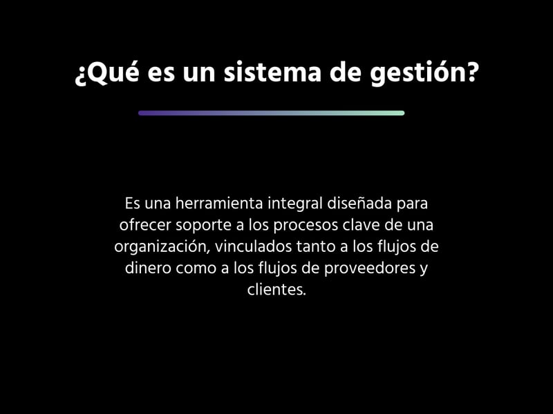 Qué es un sistema de gestion