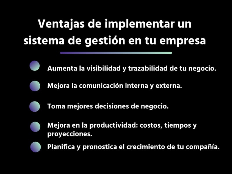 Ventajas de implementar un sistema de gestión