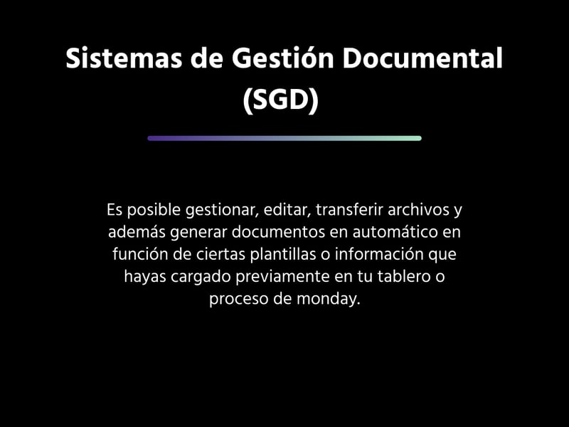Sistemas de Gestión Documental (SGD) 