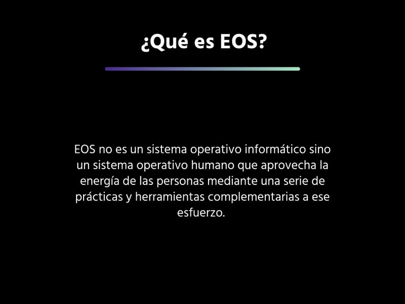 Qué es EOS