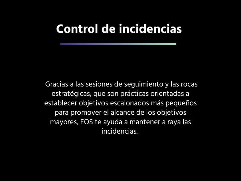 Control de incidencias