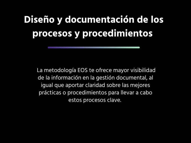 Diseño y documentación de los procesos y procedimientos 