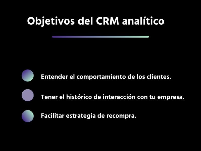 Objetivos del CRM analítico