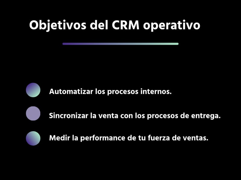 Objetivos del CRM operativo