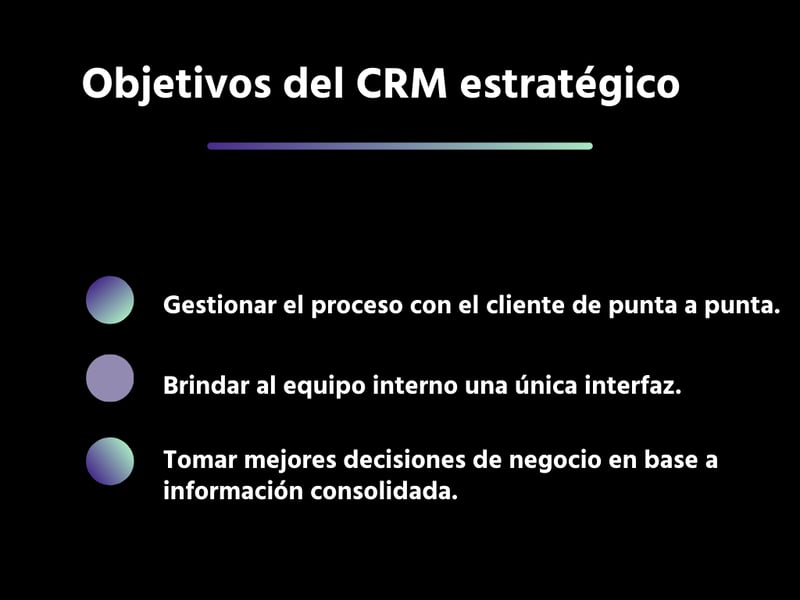Objetivos del CRM estratégico