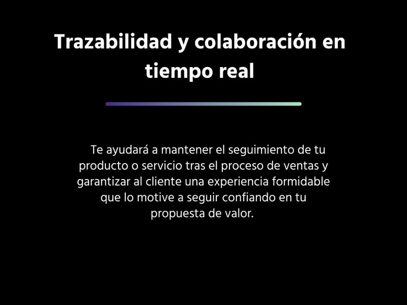 Trazabilidad y colaboración en tiempo real