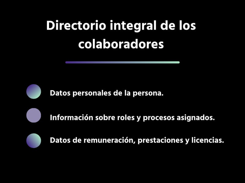 Directorio integral de los colaboradores
