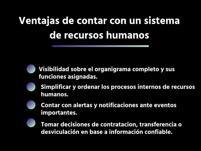Ventajas de contar con un sistema de recursos humanos