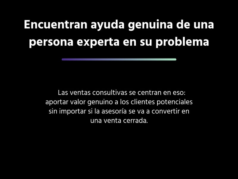 Encuentran ayuda genuina de una persona experta en su problema