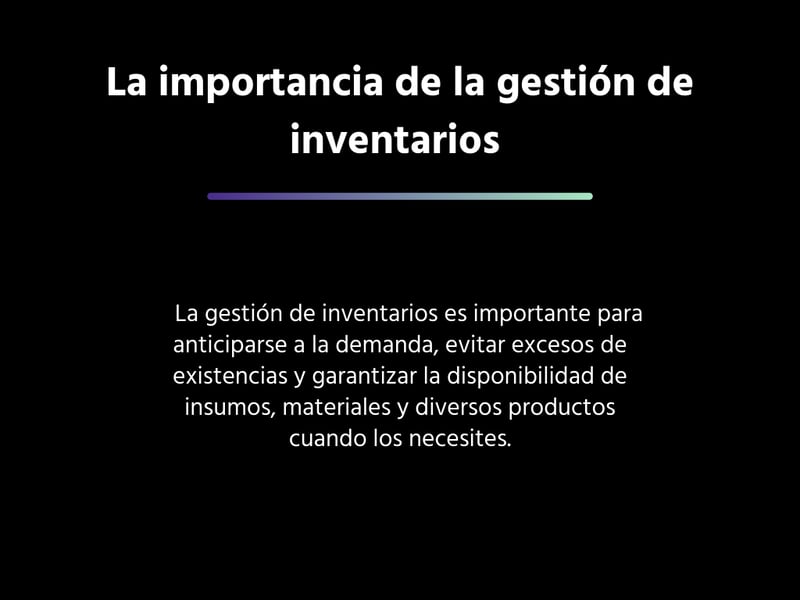 La importancia de la gestión de inventarios 