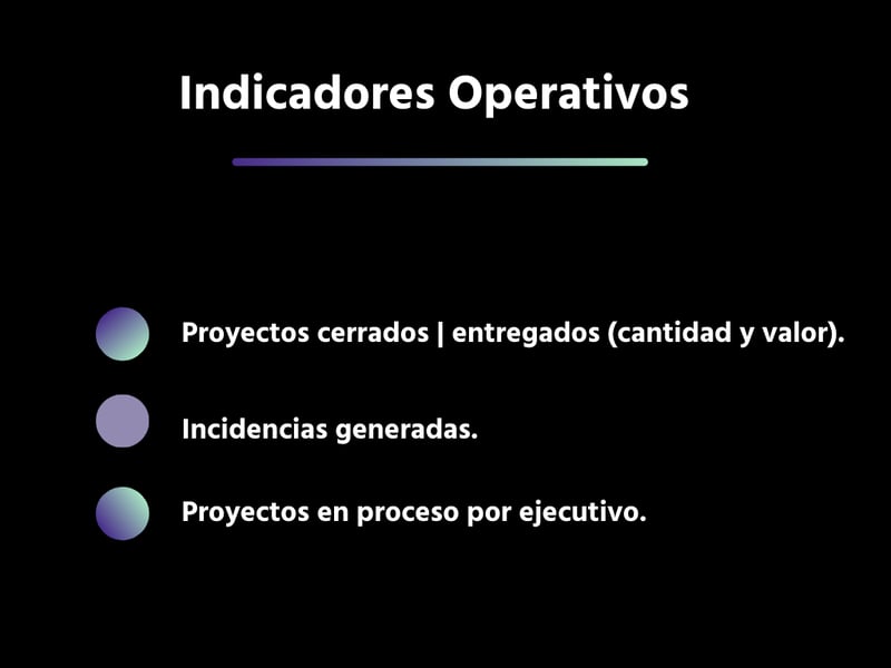 Indicadores operativos 