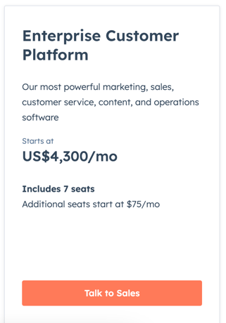 Precios Hubspot Enterprise